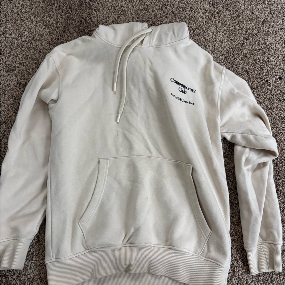 Denim & Flower Off-White Hoodie size S